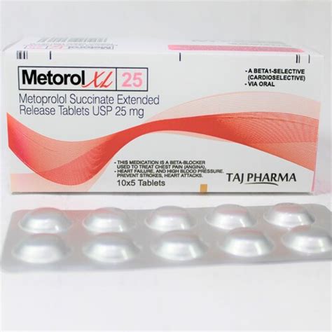 Metoprolol Succinate Er Tablet Usp 25Mg at Best Price in Mumbai | Taj ...