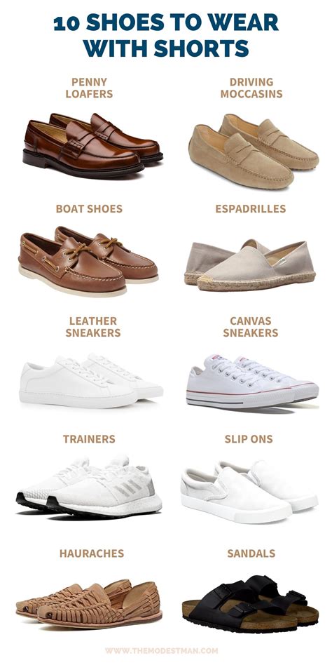 6 Types of Shoes to Wear With Shorts (Perfect for Summer) % % | Mens ...