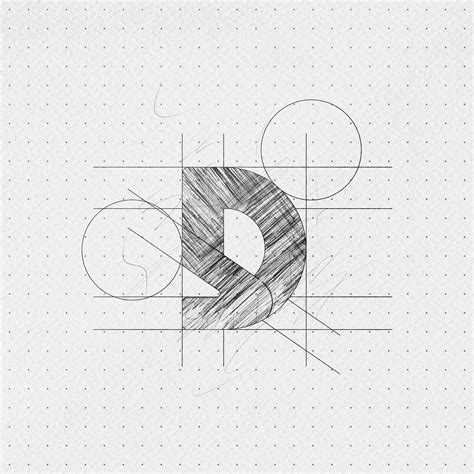 Premium PSD | Pencil sketch logo mockup