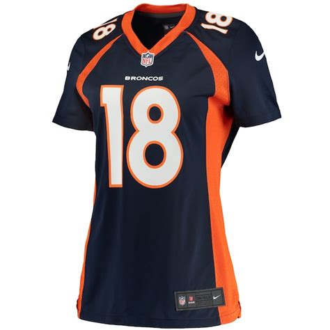 Women's Denver Broncos Peyton Manning Nike Navy Blue Game Jersey ...