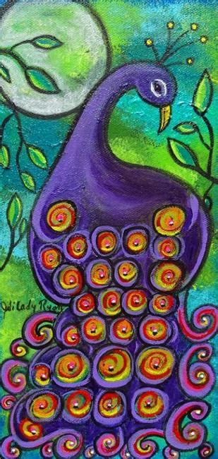 Purple Peacock - by Juli Cady Ryan from Birds