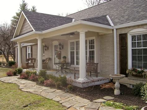 Adding A Front Porch To A Ranch House Home Design Ideas with ...