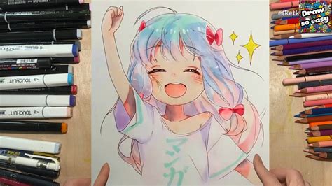 Vẽ Anime nữ cực dễ thương #30【Drawing & Copic Speedpaint】Anh Cá Mập hướng dẫn vẽ nữ anime đơn ...