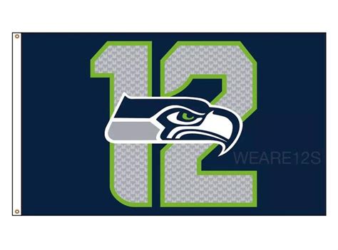 Seattle Seahawks 12 Outdoor Flag | Etsy