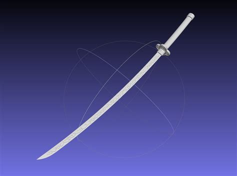 Demon Slayer Zenitsu Katana Printable Model 3D model 3D printable | CGTrader