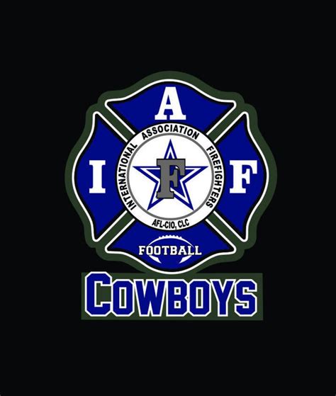 IAFF Dallas Cowboys Car Decal for Union Firefighters Free | Etsy