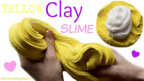 DIY YELLOW BUTTER SLIME RECIPE !!! MODEL MAGIC CLAY MIXING How to Video