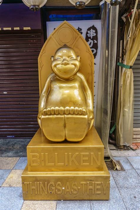 OSAKA, JAPAN - 29. Juni 2018: Billiken-Statue An Shinsekai-dist ...