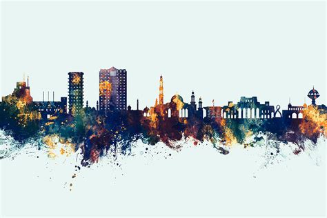 Muscat Oman Skyline #10 Digital Art by Michael Tompsett | Pixels