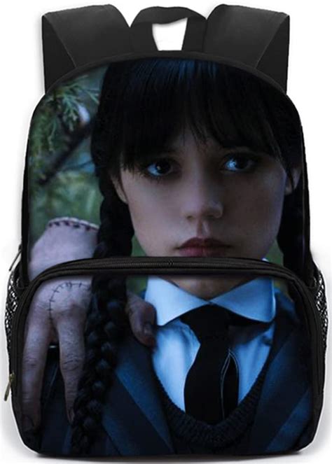 Buy Wednesday Addams Backpack Nevermore Hot Topic 2022 Addams family Backpack Wednesday Bag ...