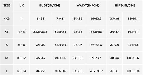 European Womens Pants Size Chart - Greenbushfarm.com