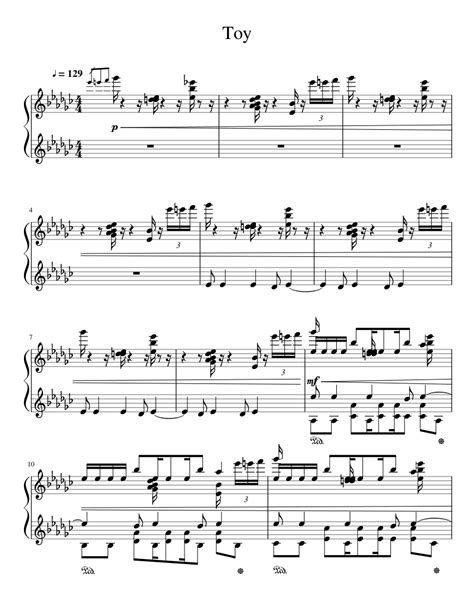 Toy Sheet music for Piano | Download free in PDF or MIDI | Musescore.com