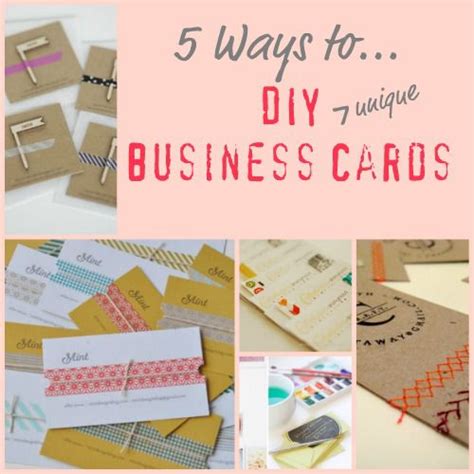 5 Ways to Make Unique Business Cards - Infarrantly Creative