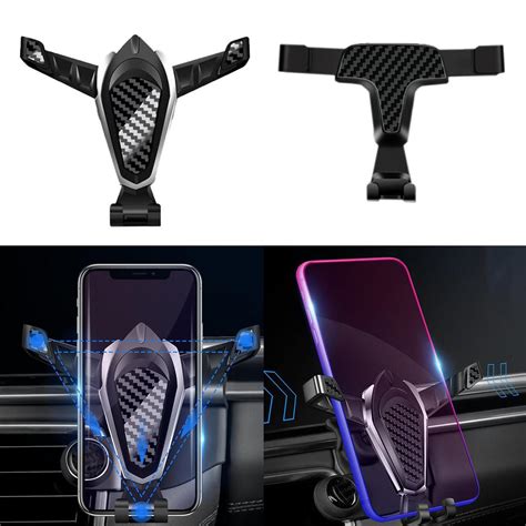 Car Phone Mount, Long Arm Holder for Dashboard Air Vent Hands Free Clip ...