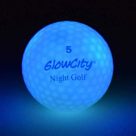 GlowCity Glow-in-The-Dark Golf Balls – 3-Pack of Official Size & Weight ...