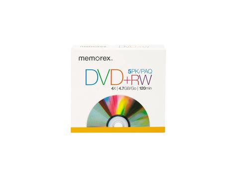 Dvd+Rw Discs, 4.7Gb, 5/Pack - Newegg.com