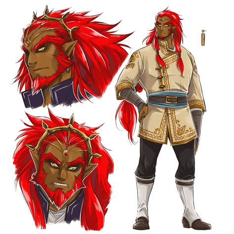 Young Ganondorf in Breath of the Wild style : r/zelda