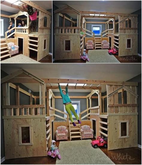 10 Cool DIY Bunk Bed Ideas for Kids 7 #Kidsroomideas | Diy bunk bed, Kid beds, Cool bunk beds