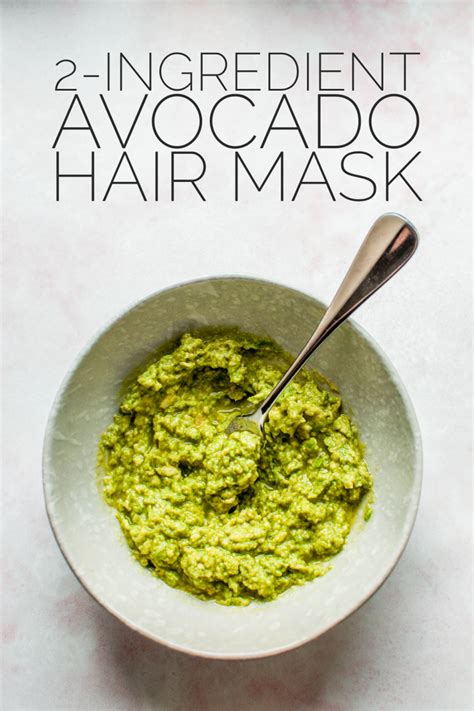 DIY 2-Ingredient Avocado Hair Mask - A Thousand Lights