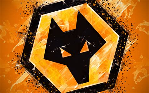 Download wallpapers Wolverhampton Wanderers FC, Wolves FC, 4k, paint art, logo, creat ...