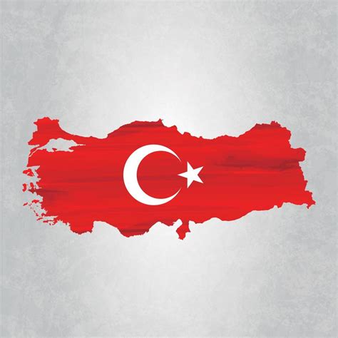 Turkey map with flag 4266754 Vector Art at Vecteezy