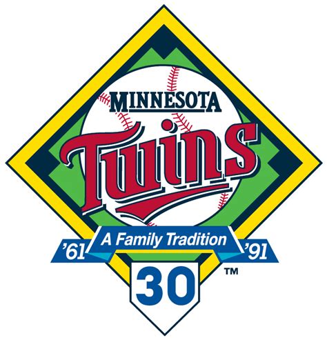 Minnesota Twins Logo - Anniversary Logo - American League (AL) - Chris ...