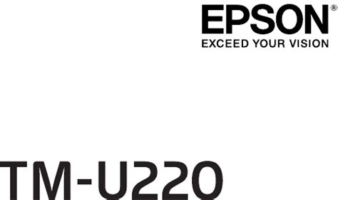 User manual Epson TM-U220B (English - 48 pages)