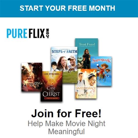 Pure Flix Movie Streaming : One Month Free