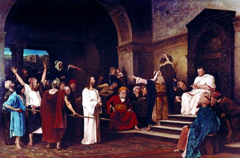 Christ before Pilate, 1881 - Mihaly Munkacsy - WikiArt.org