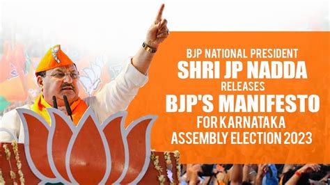 BJP National President Shri JP Nadda releases BJP's manifesto for ...