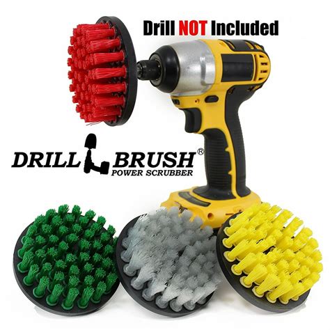 Nylon Rotary Power Scrub Brush Cleaning Kit fits Your Cordless Drill by ...