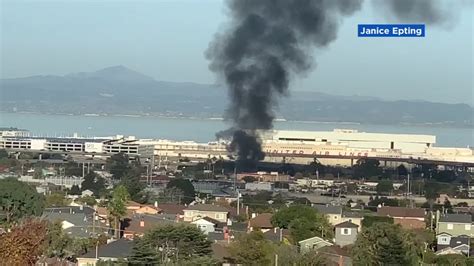 Crews battle 3-alarm house fire in San Bruno, smoke visible from SFO ...