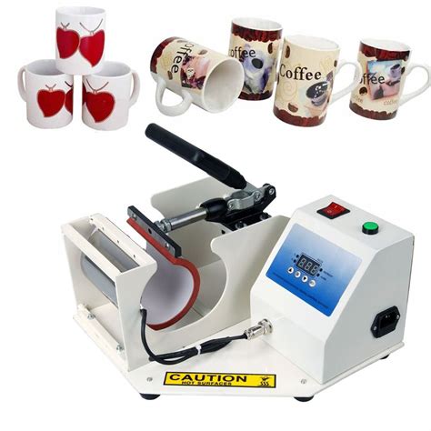 110V Digital DIY Cup Mug Heat Transfer Press Machine Sublimation Coffee Mug Printing Printer ...