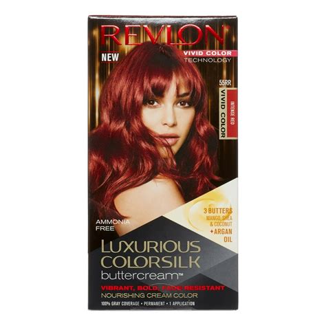 Revlon Luxurious ColorSilk Buttercream Hair Color, Vivid Intense Red ...