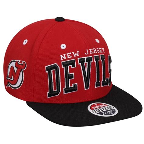 Zephyr New Jersey Devils Super Star Snapback Hat - Red/Black - Shop.NHL.com