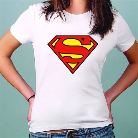 Cool Customized Women tshirts Unique Printing Captain America Shirts US Hero Superman t shirts ...