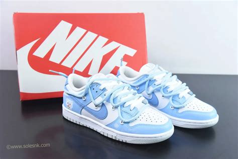 Custom Nike Dunk Low University Blue White - SoleSnk