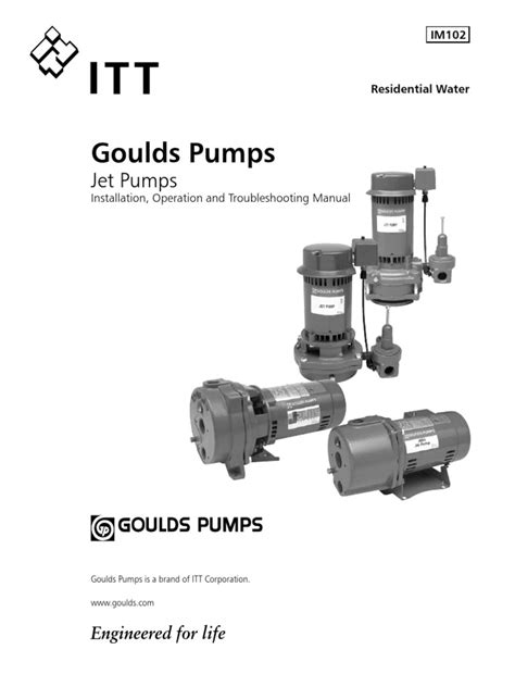 Goulds Jet Pump Installation | PDF | Pump | Pipe (Fluid Conveyance)