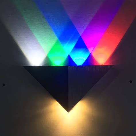 TAMPROAD LED Triangle Creative Wall Lamp Aluminum Corridor Lights Aisle Lights Bar KTV Bedroom ...