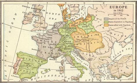 Map Of Europe In 1812 - Draw A Topographic Map