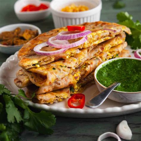 Stuffed Paneer Paratha - Sinfully Spicy