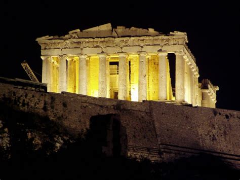 Parthenon at Night - a photo on Flickriver