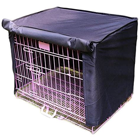 Pet Crate Kennel Cover, Indoor/Outdoor Polyester Windproof and Waterproof Dog Cat House Cage ...