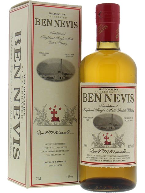 Ben Nevis MacDonald's Traditional Celebrated Highland Single Malt ...