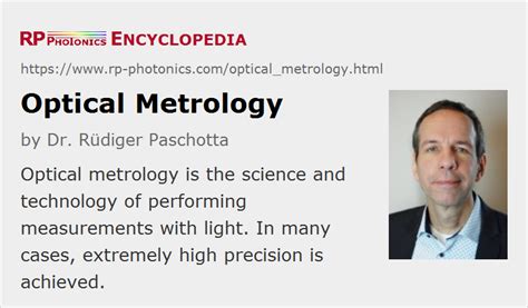 Optical Metrology – interferometer, measurement