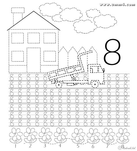 eight Free Coloring pages online print.