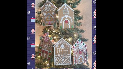 DIY Dollar tree gingerbread house ornaments - YouTube