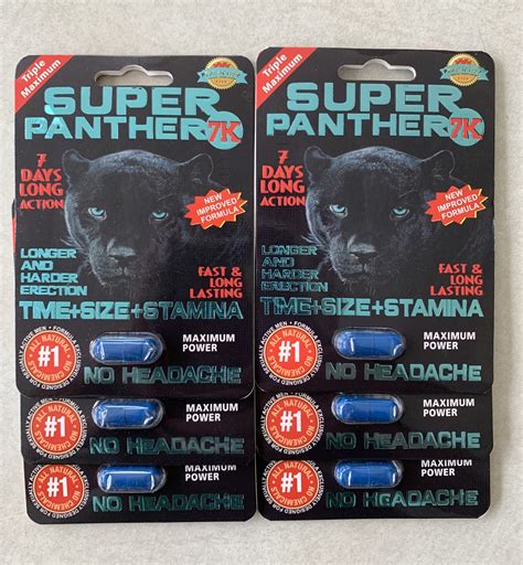 Super Panther 7K Triple Maximum 6 Pill Pack - Other Health Care Supplies