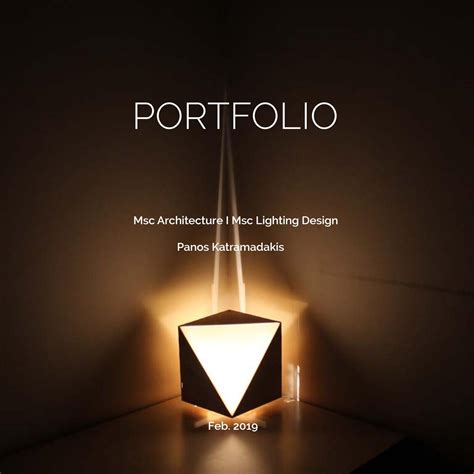 Lighting Design & Architectural Portfolio 2019 by Panos Katramadakis by ...