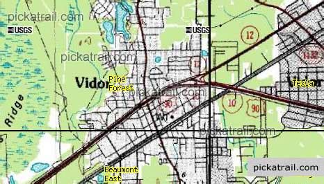 Vidor Texas Map